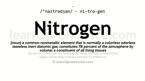 NITROGEN Meaning in Tagalog .